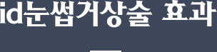 id 눈썹거상술 특징