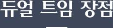 듀얼 트임 장점