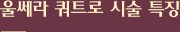 울쎄라 쿼트로 시술 특징